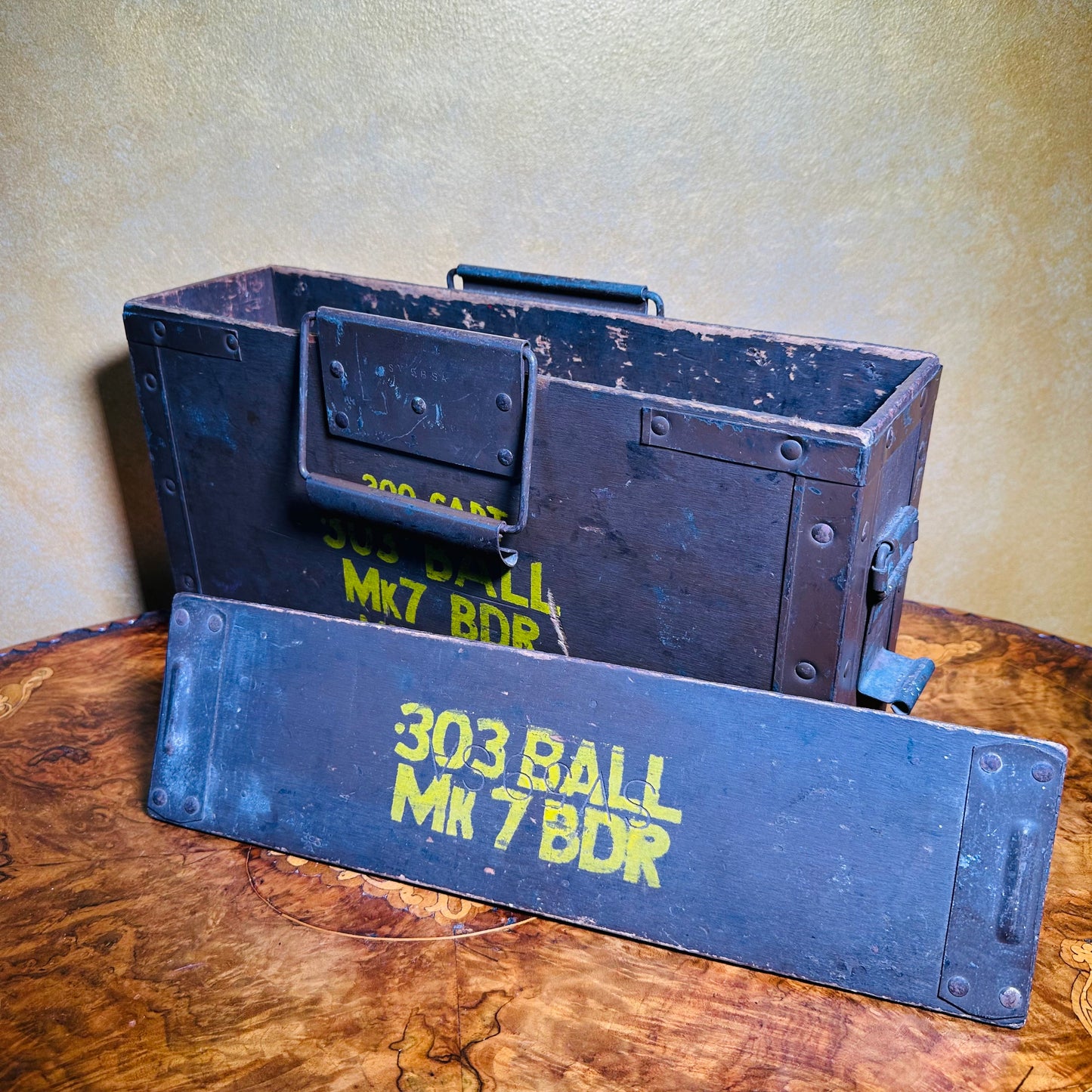  Post WW2 British 303 Cartridge Box Crate 