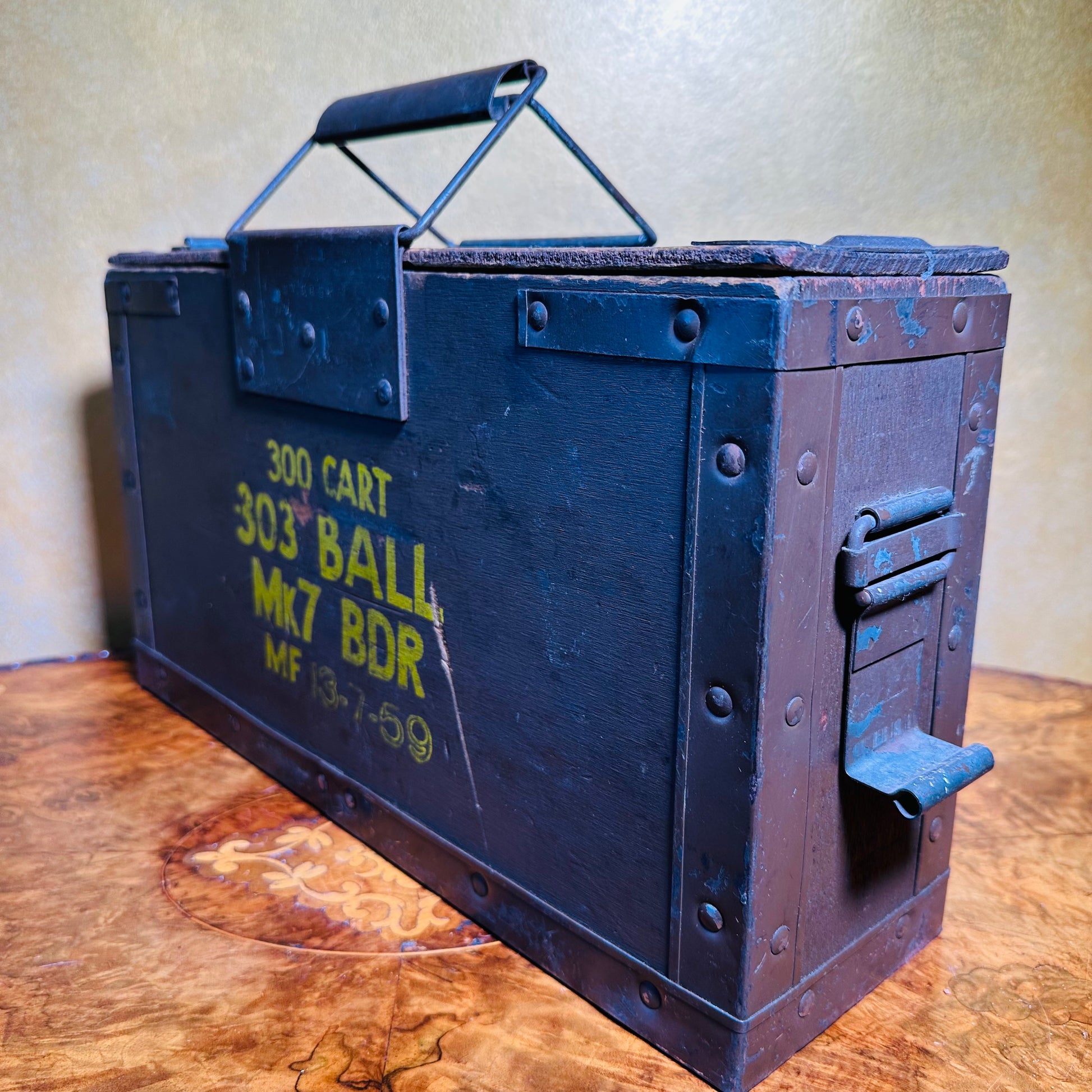  Post WW2 British 303 Cartridge Box Crate MK7 BDR 