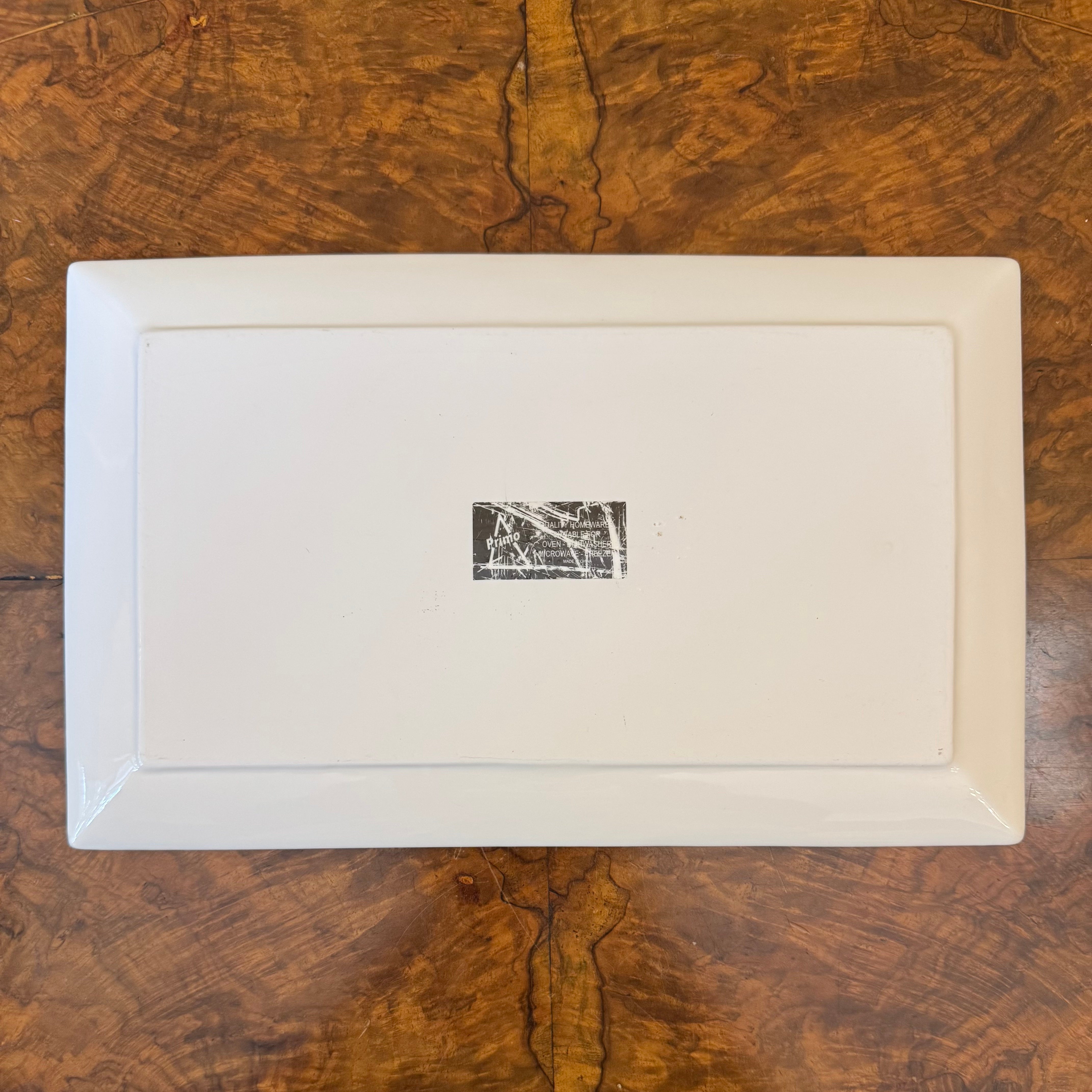 Primo Rectangular White Platter – Antiques Yeah
