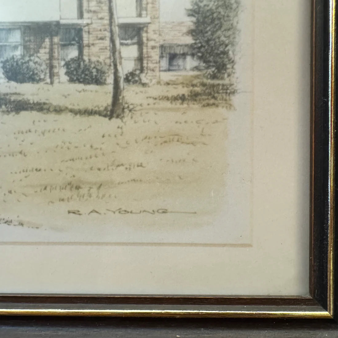 Print Of St Joseph's Hospital Presented To Staff Member For His 27 Years Of Service