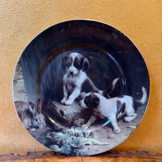 Puppies Print Collector Plate 