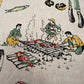 Vintage Irish Pure Linen BBQ Tea Towel