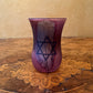 Purple Glass With Star of David Motif Small Vase
