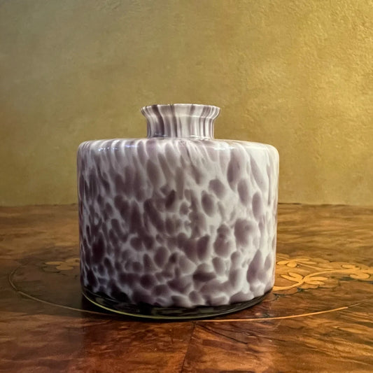 Purple Marle Glass Small Vase