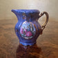 Vintage Purple Pearl Courting Print Demitasse Coffee Set