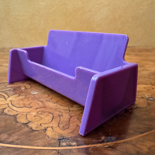 Purple Plastic Business Card Holder 