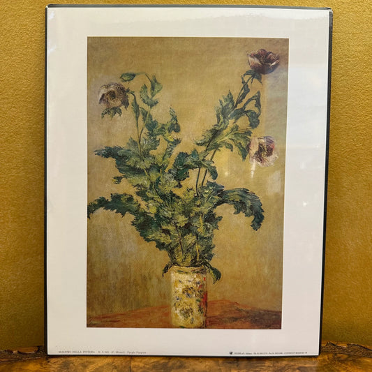 Purple Poppies Claude Monet Print Artwork
