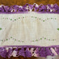 Vintage Purple Trim Embroidery Tray Doily