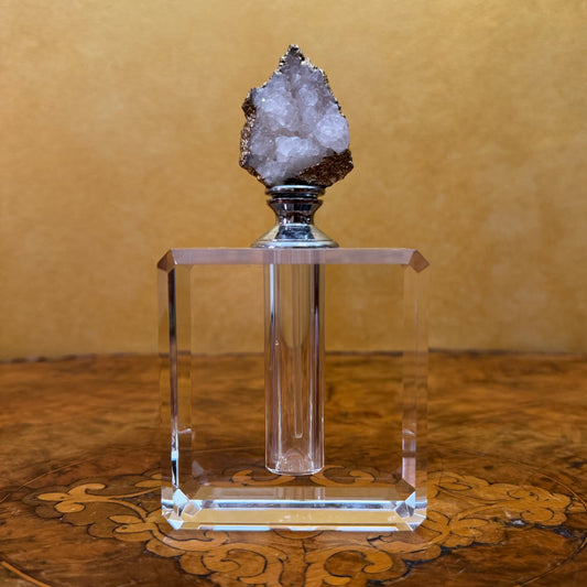 Quartz Top Crystal Perfume Bottle-Refillable