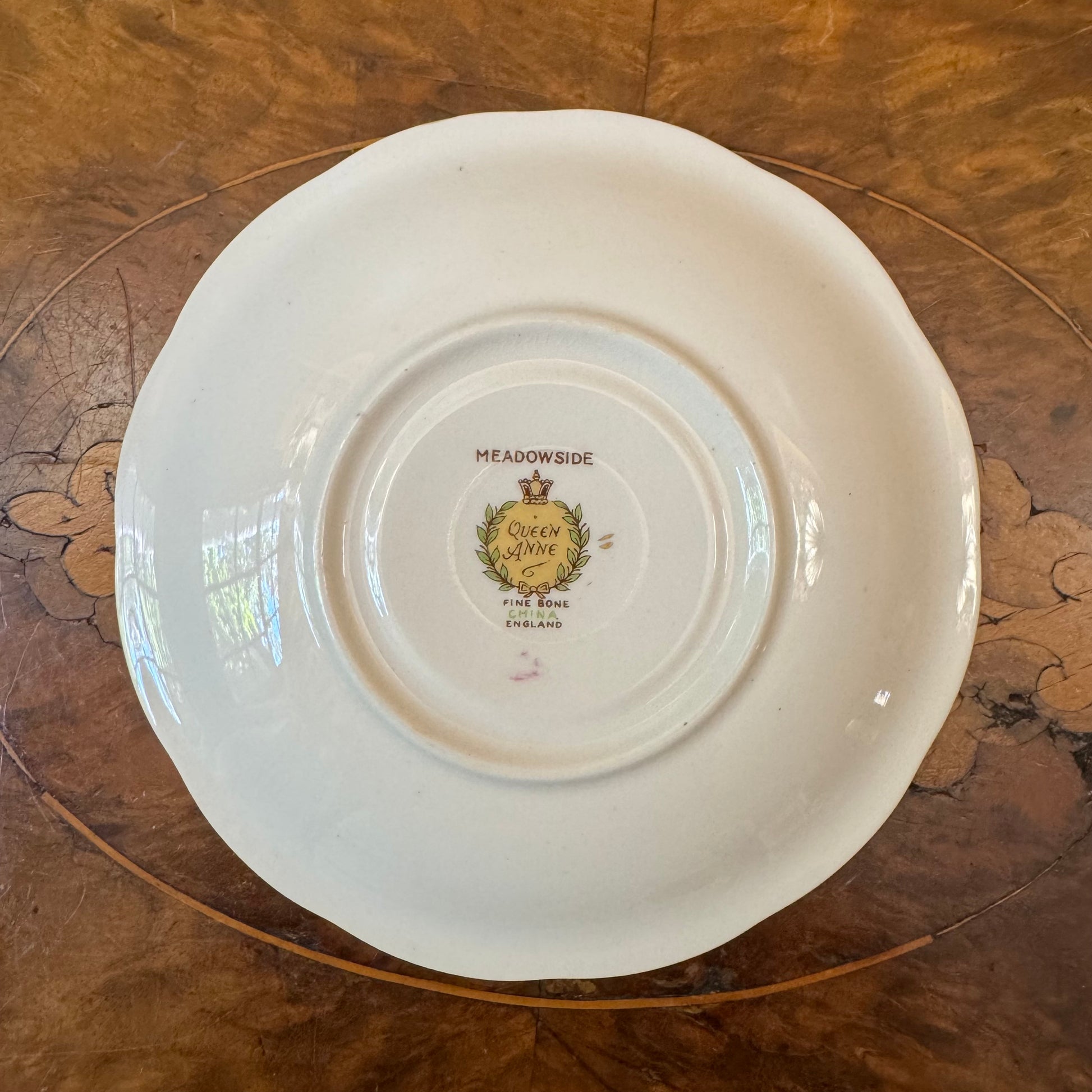 Queen Anne Meadowside Demitasse Saucer 