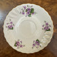 Queen Anne Violets Print Saucer 