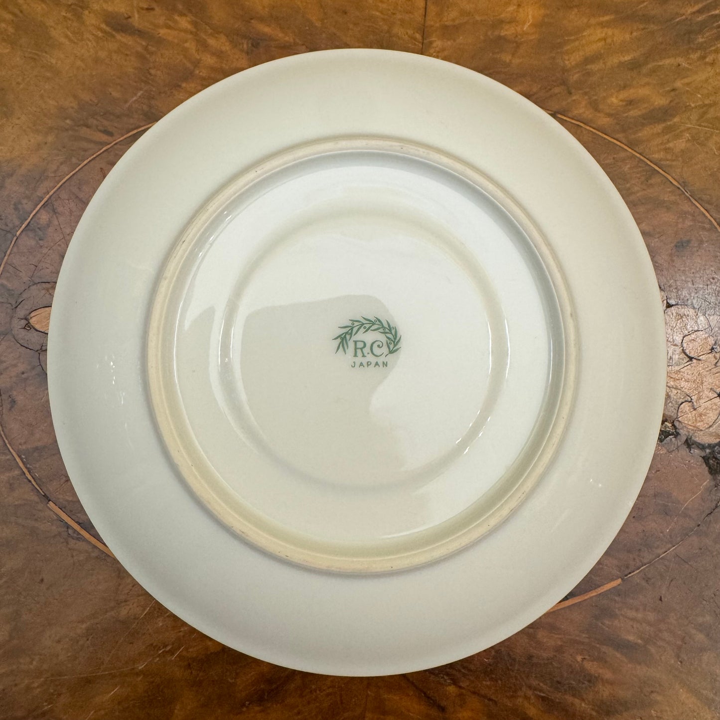 RC Japan Mint & Floral Print Saucer 