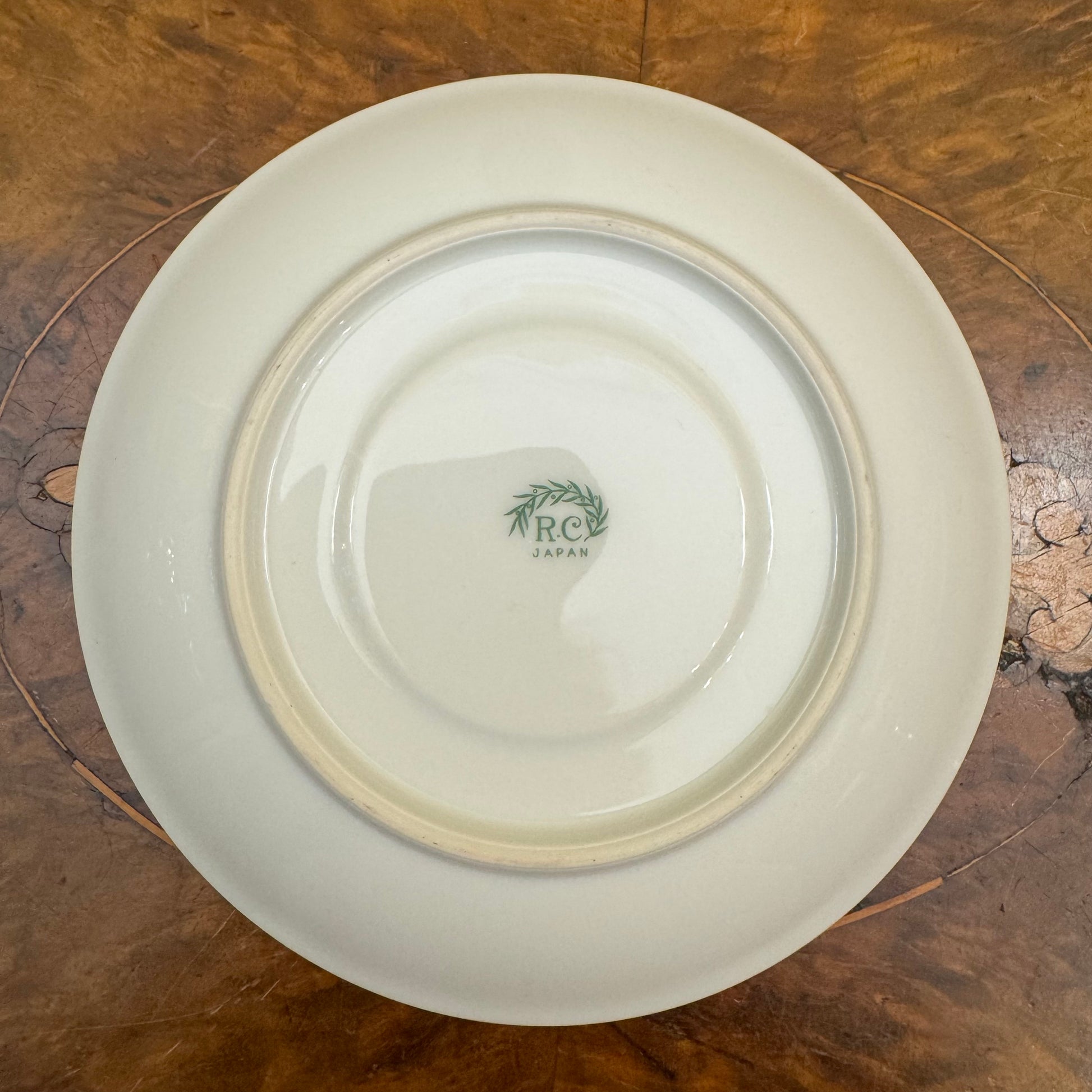 RC Japan Mint & Floral Print Saucer 
