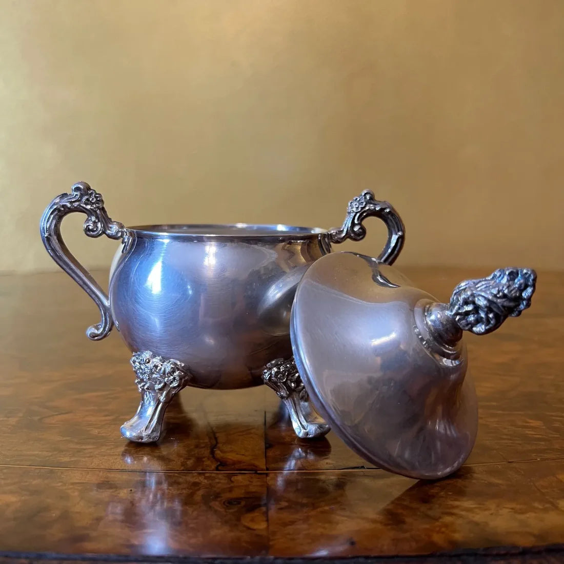 Vintage Ranleigh Silver Plated Tea Pot, Milk & Sugar Set