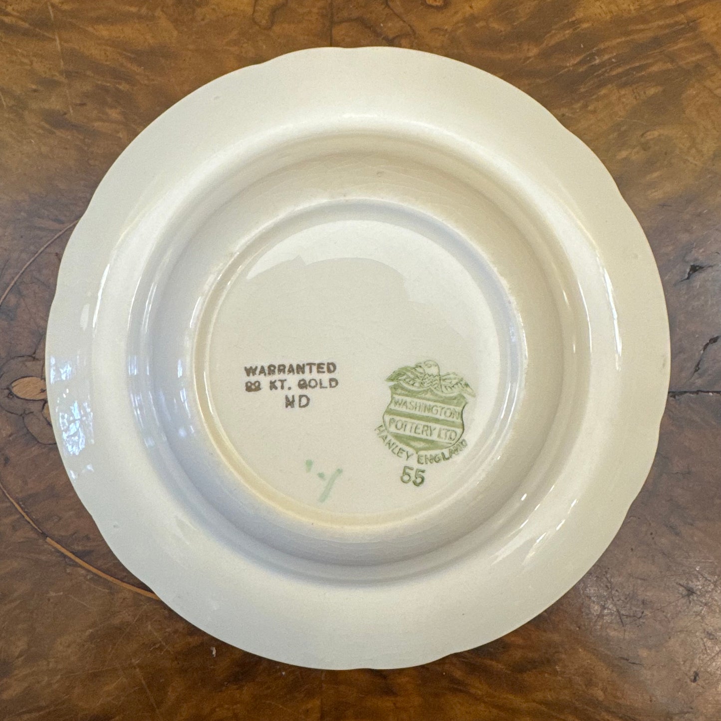 Rare Washington Pottery LTD Hanley England  Bowl