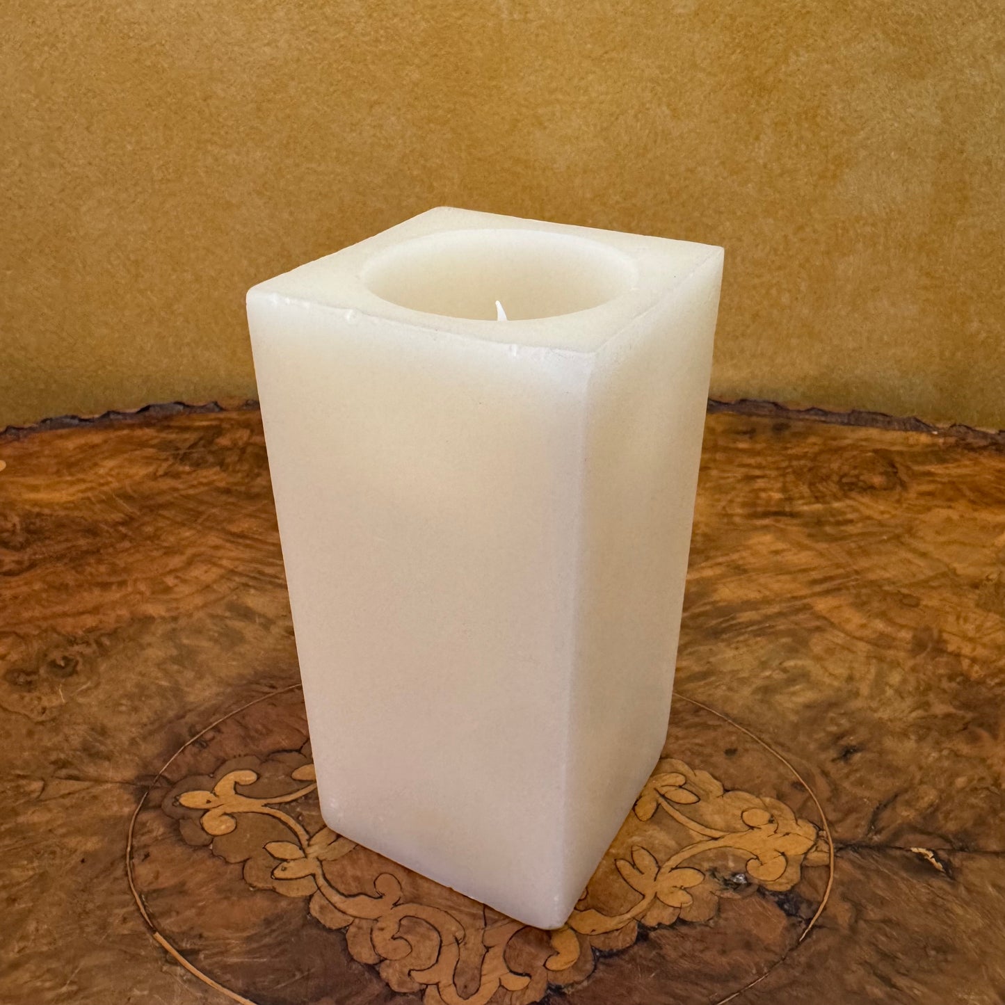 Real Wax Square LED Candle 