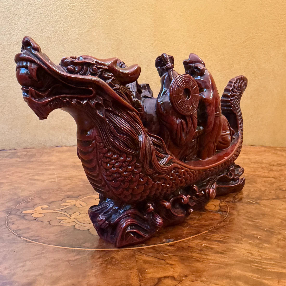 Red_Resin_Dragon_Boat_Statue_Figurine_Good_Fortune_jpg