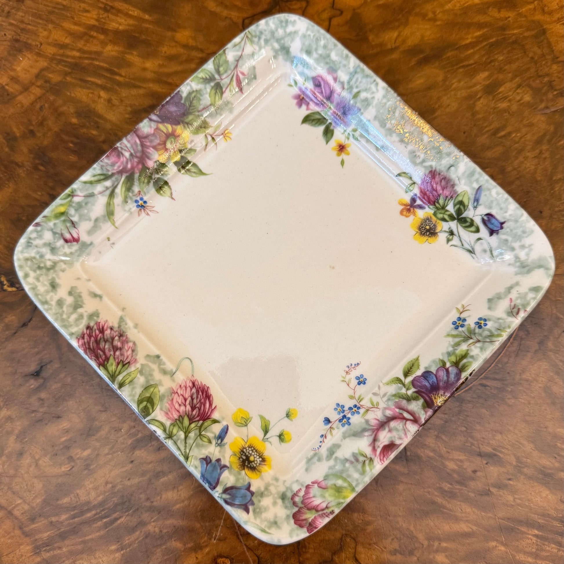 Robert Gordon Floral Border Square Dish 