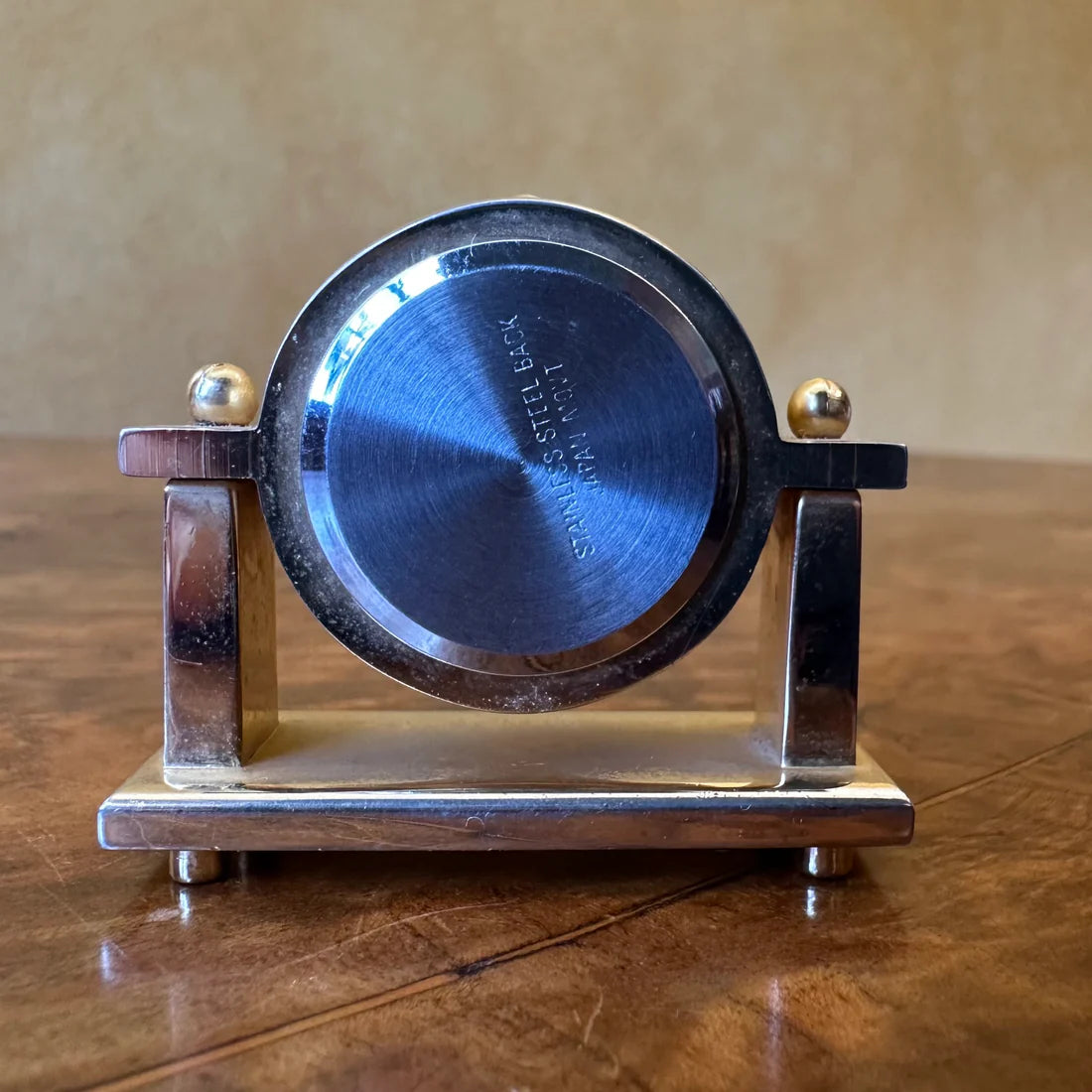 Brass Romax Japan Quarts Miniature Clock