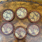 Rosewood World Map Coaster Set Of Six 