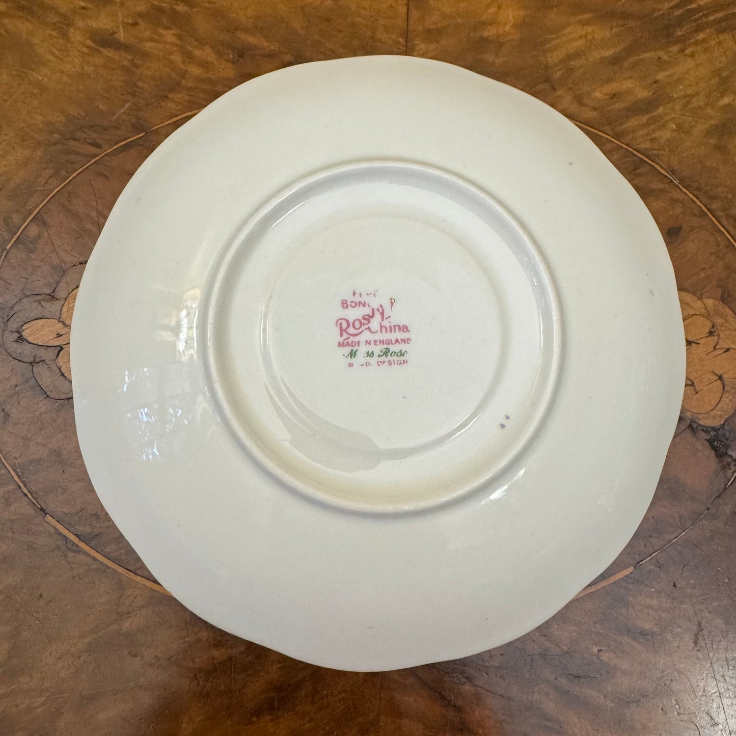 Roslyn Moss Rose Saucer Plate
