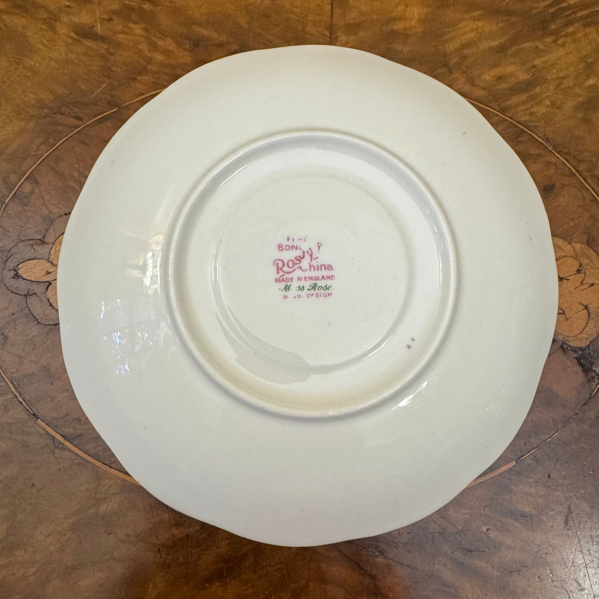 Roslyn Moss Rose Saucer Plate