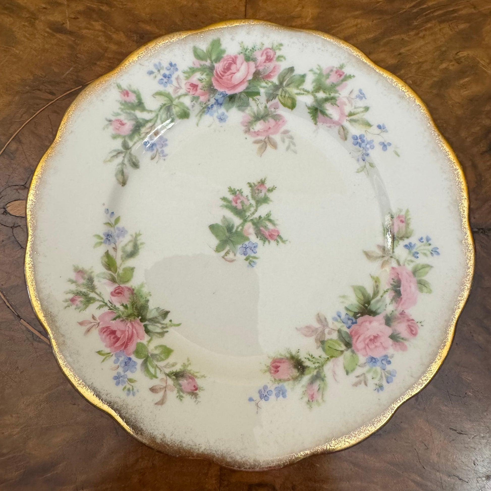 Roslyn Moss Rose Side Plate