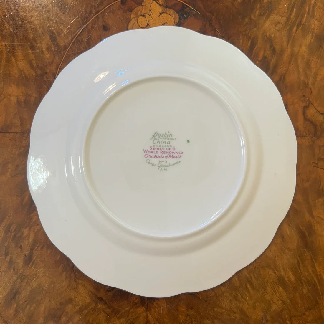Vintage Roslyn Orchids of Merit Side Plate