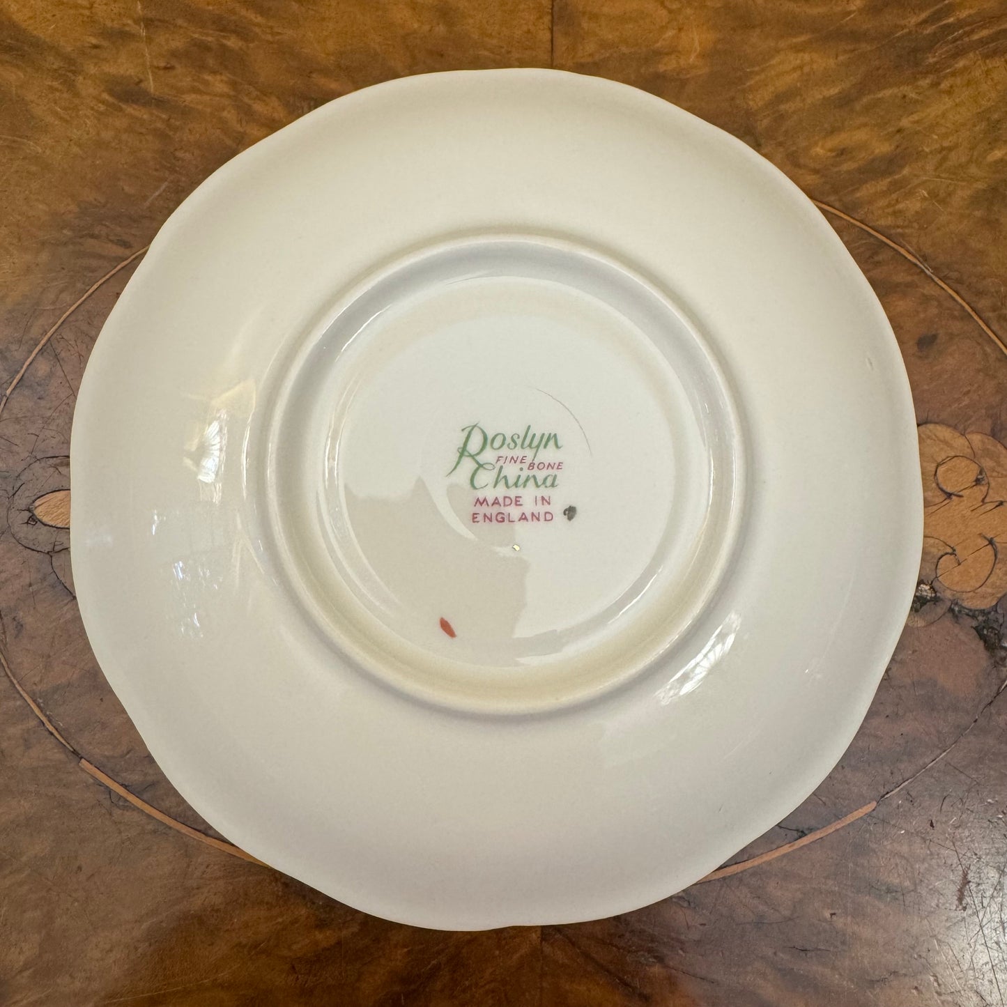 Roslyn Pink Rose Print Saucer Plate 