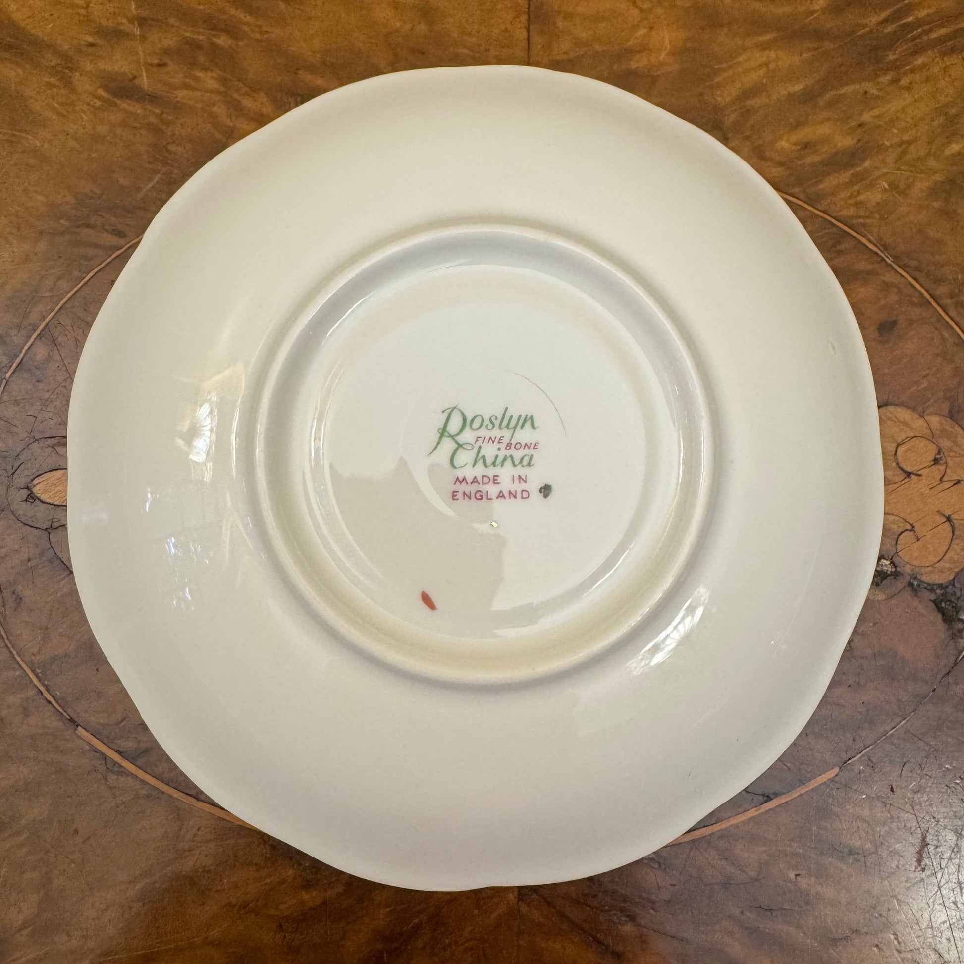 Roslyn Pink Rose Print Saucer Plate 