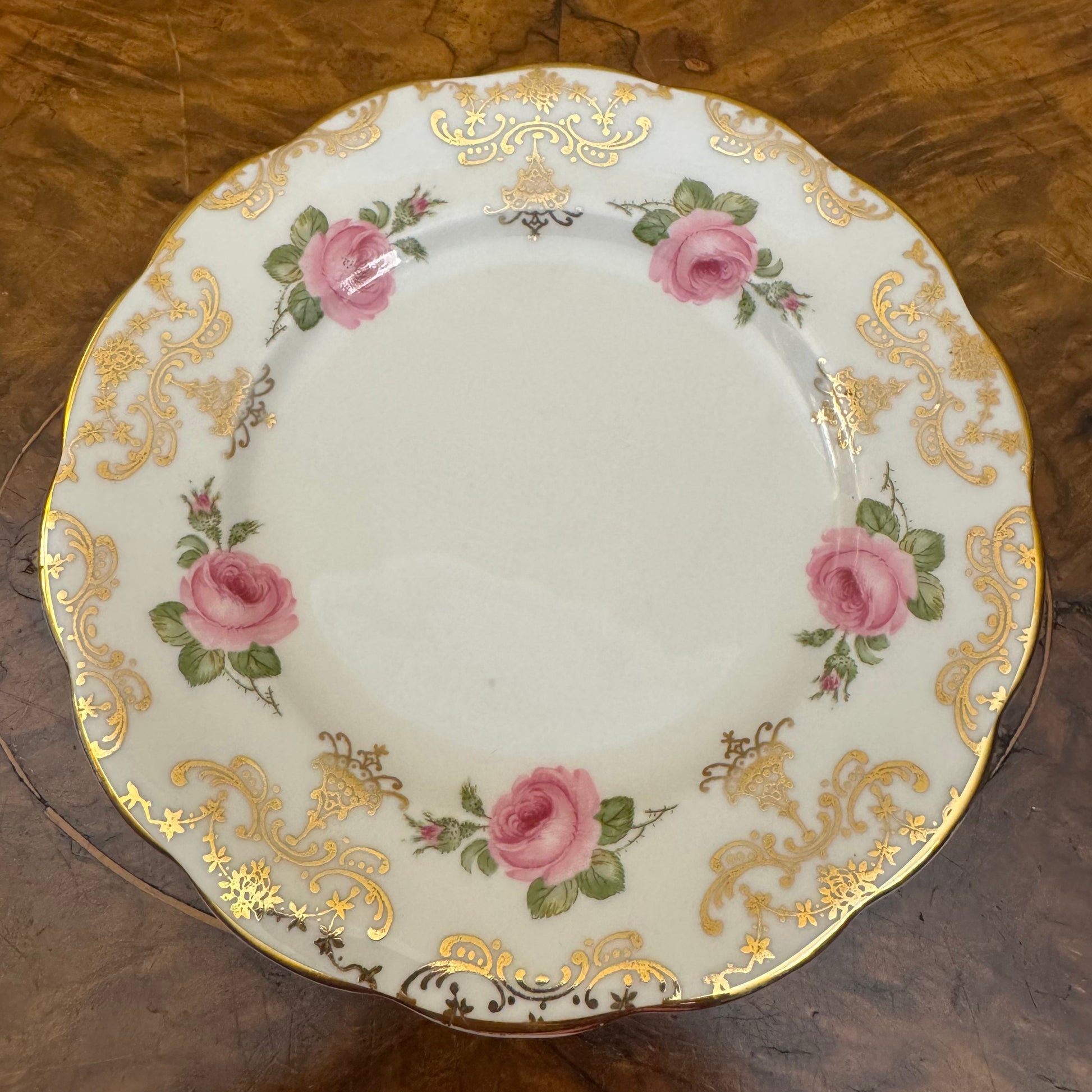 Roslyn Pink Rose Print Side Plate 