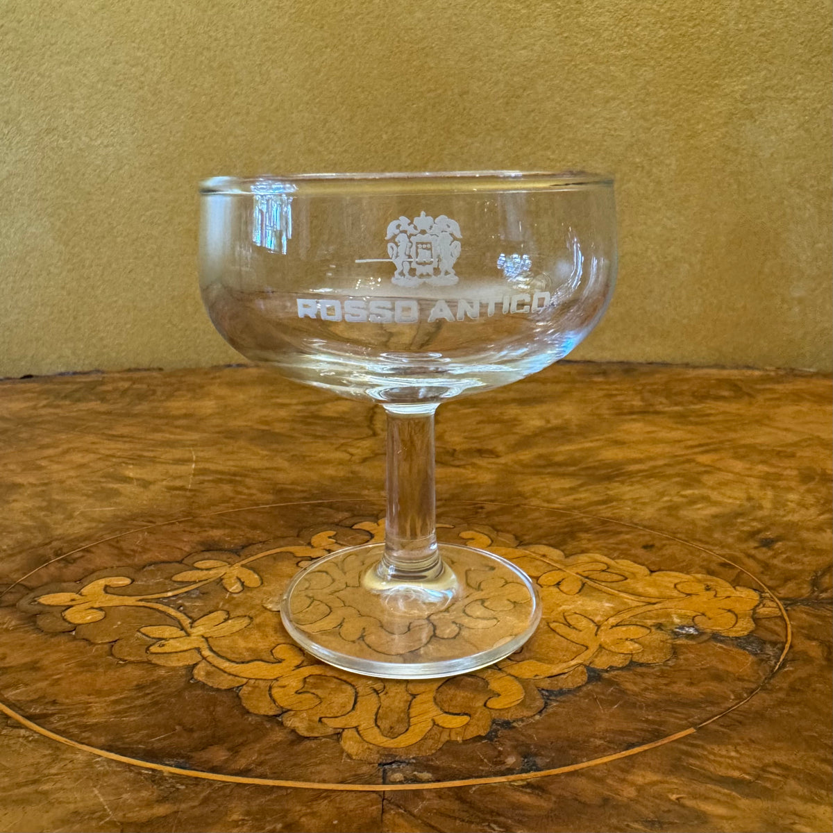 Rosso Antico Glass Champagne Coupe Glasses 