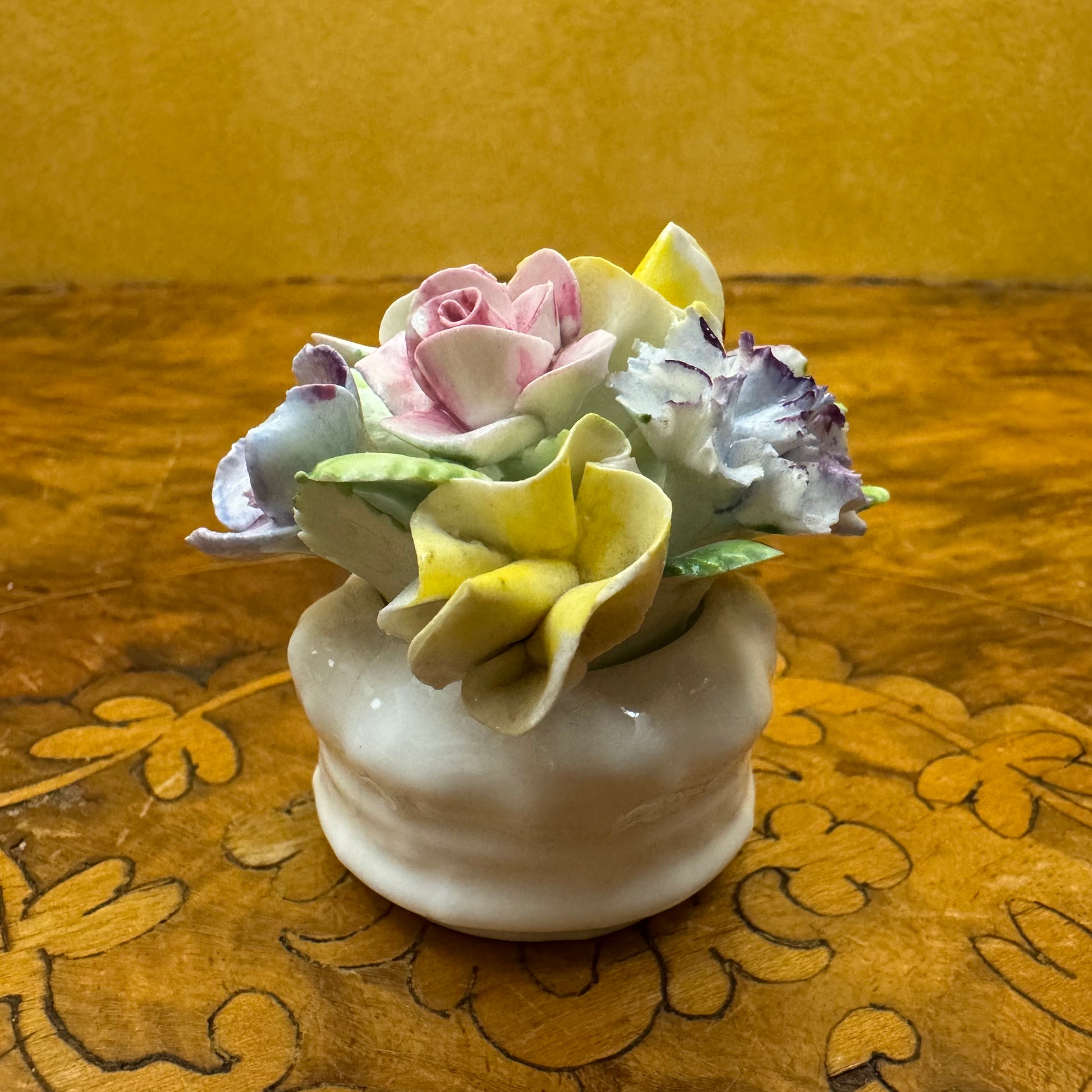 Royal Adderley Bone China Floral Basket