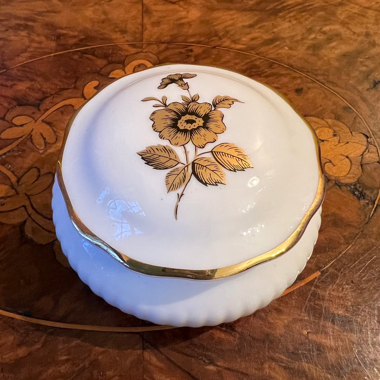 Royal Adderley Floral Small Trinket Box