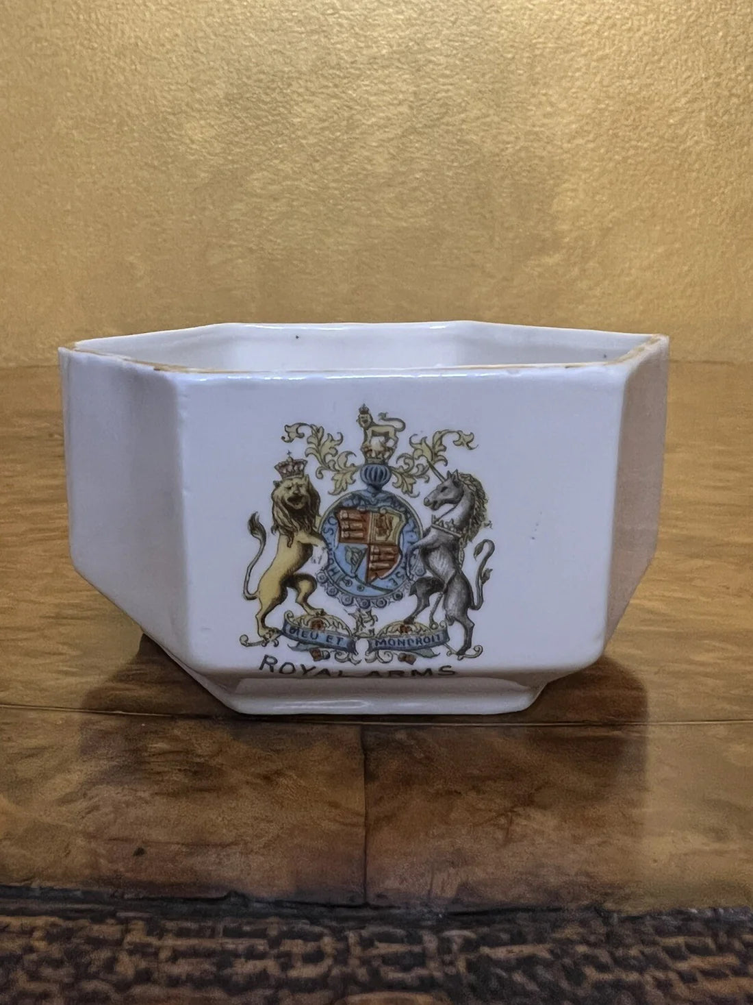 Vintage Royal Arms Crest Small Dish