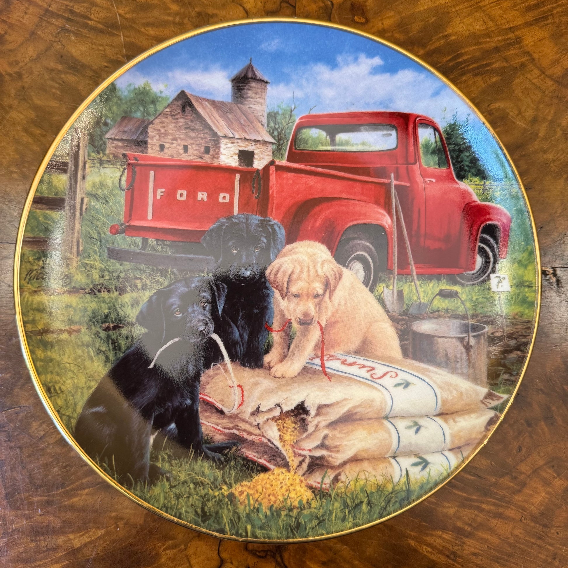 Royal Doulton Seeds Of Mischief Labrador Print Plate 