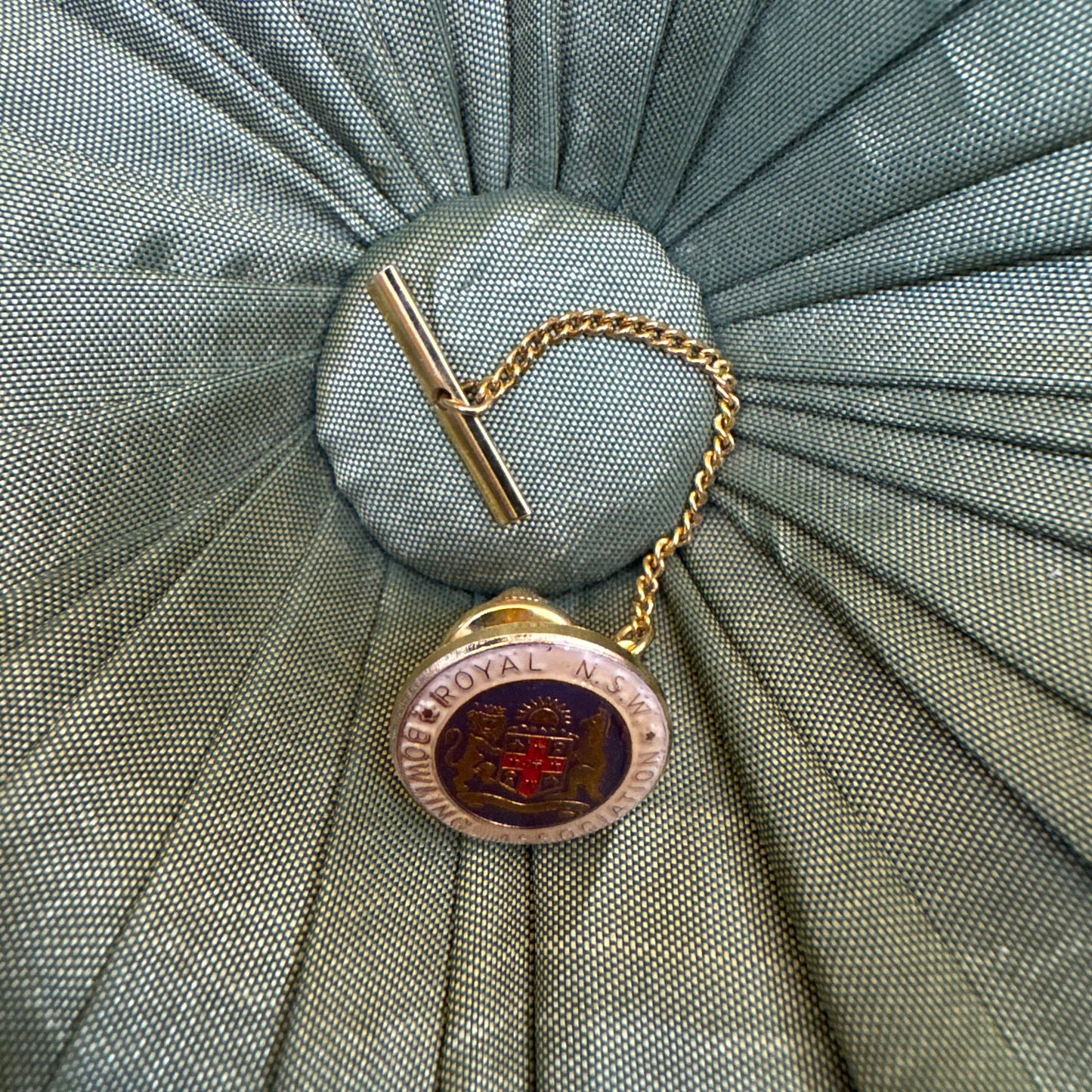 Royal NSW Bowling Association Lapel Tie Tack Pin