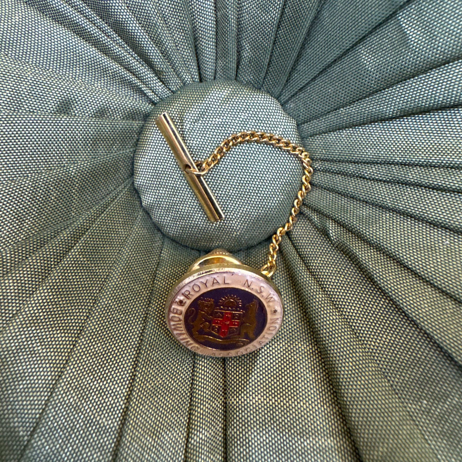 Royal NSW Bowling Association Lapel Tie Tack Pin