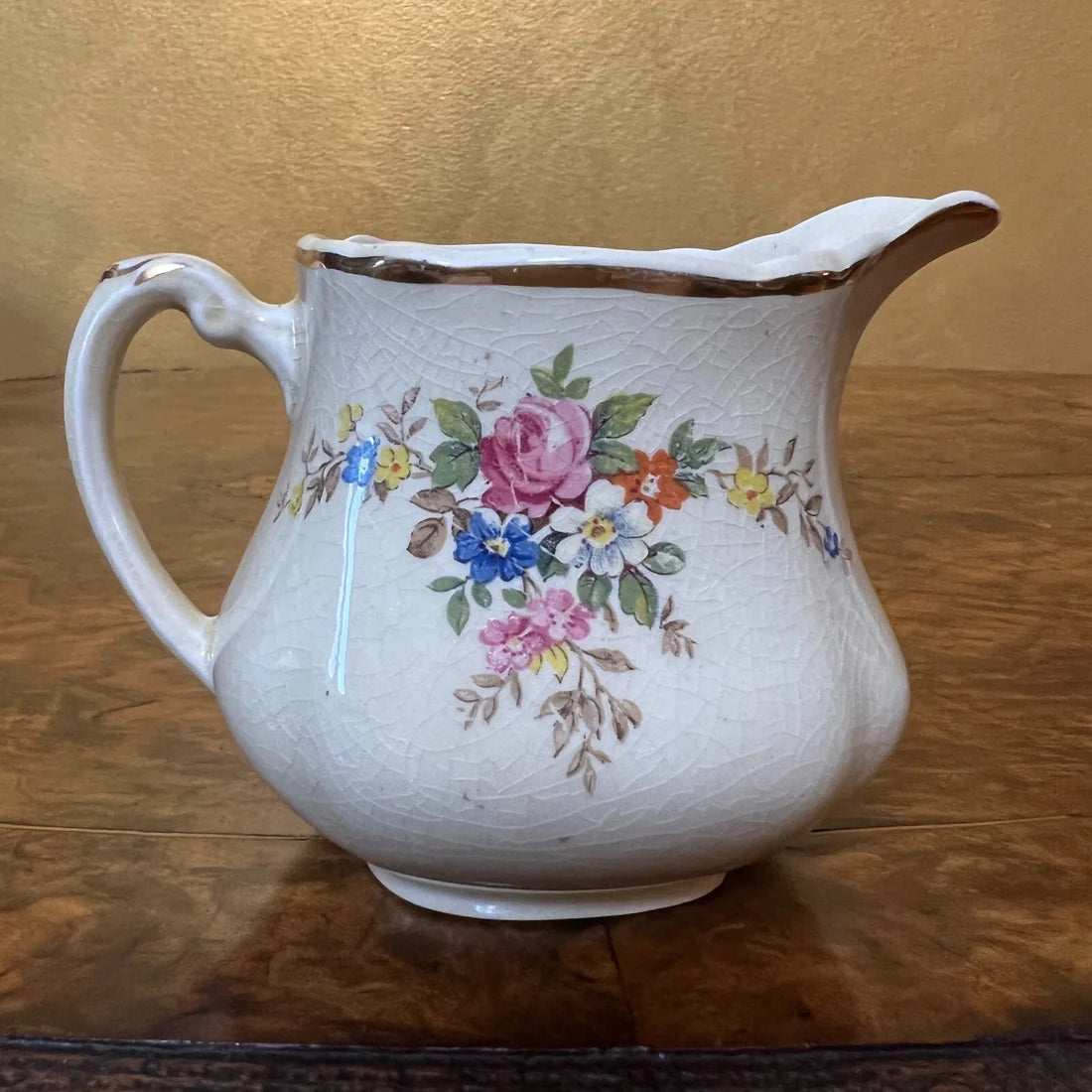 Vintage Royal Staffordshire Honeyglass Milk & Sugar Set