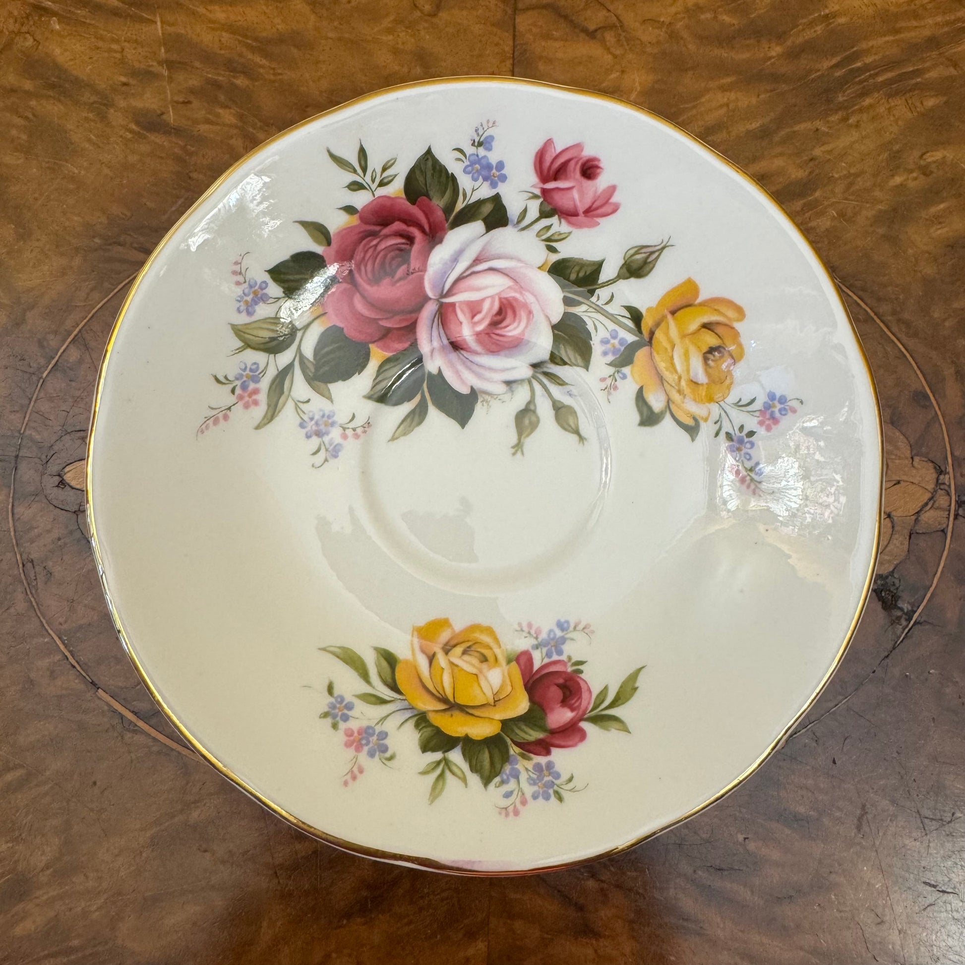 Royal Sutherland Rose Print Saucer 