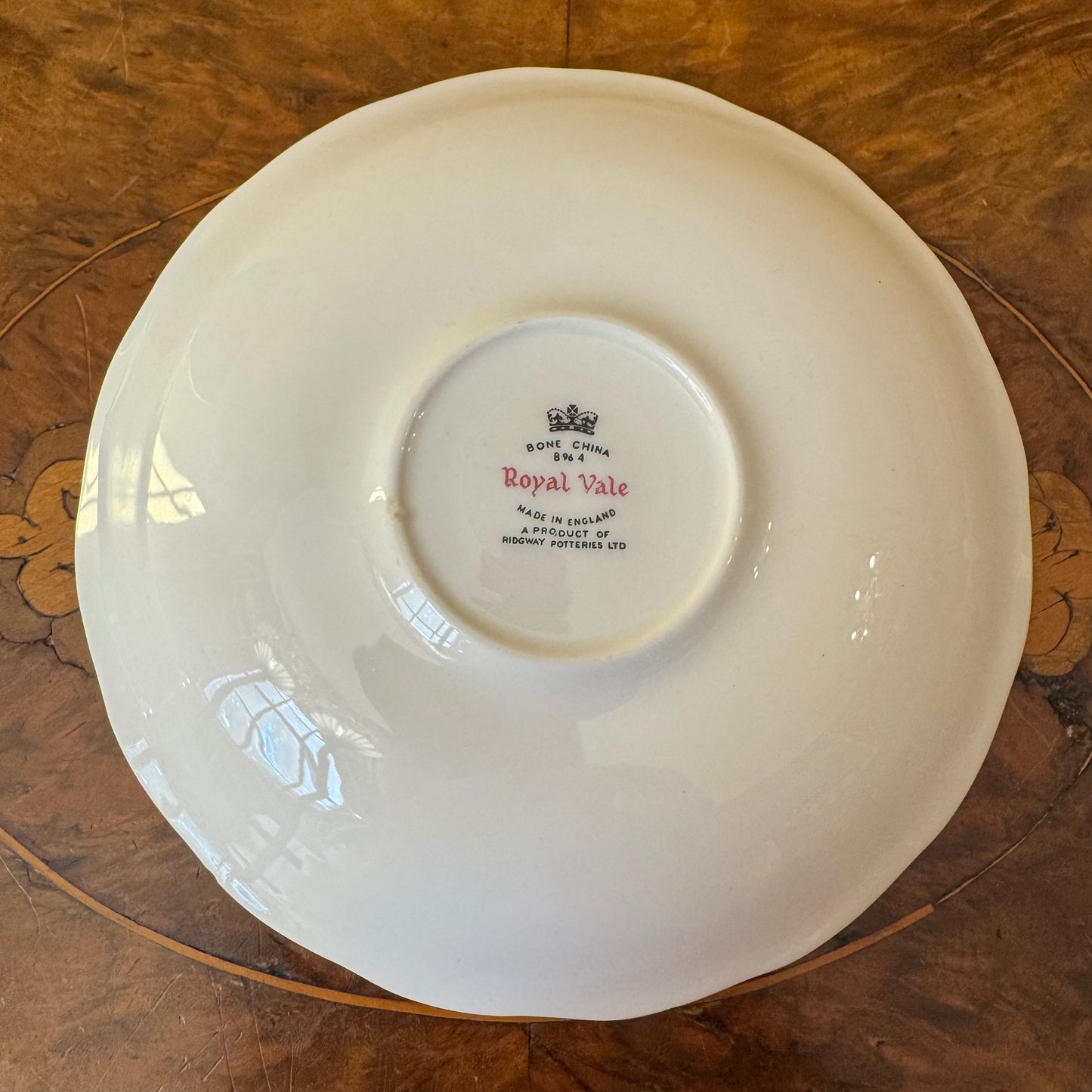 Royal Vale Pink Rose Saucer Plate 
