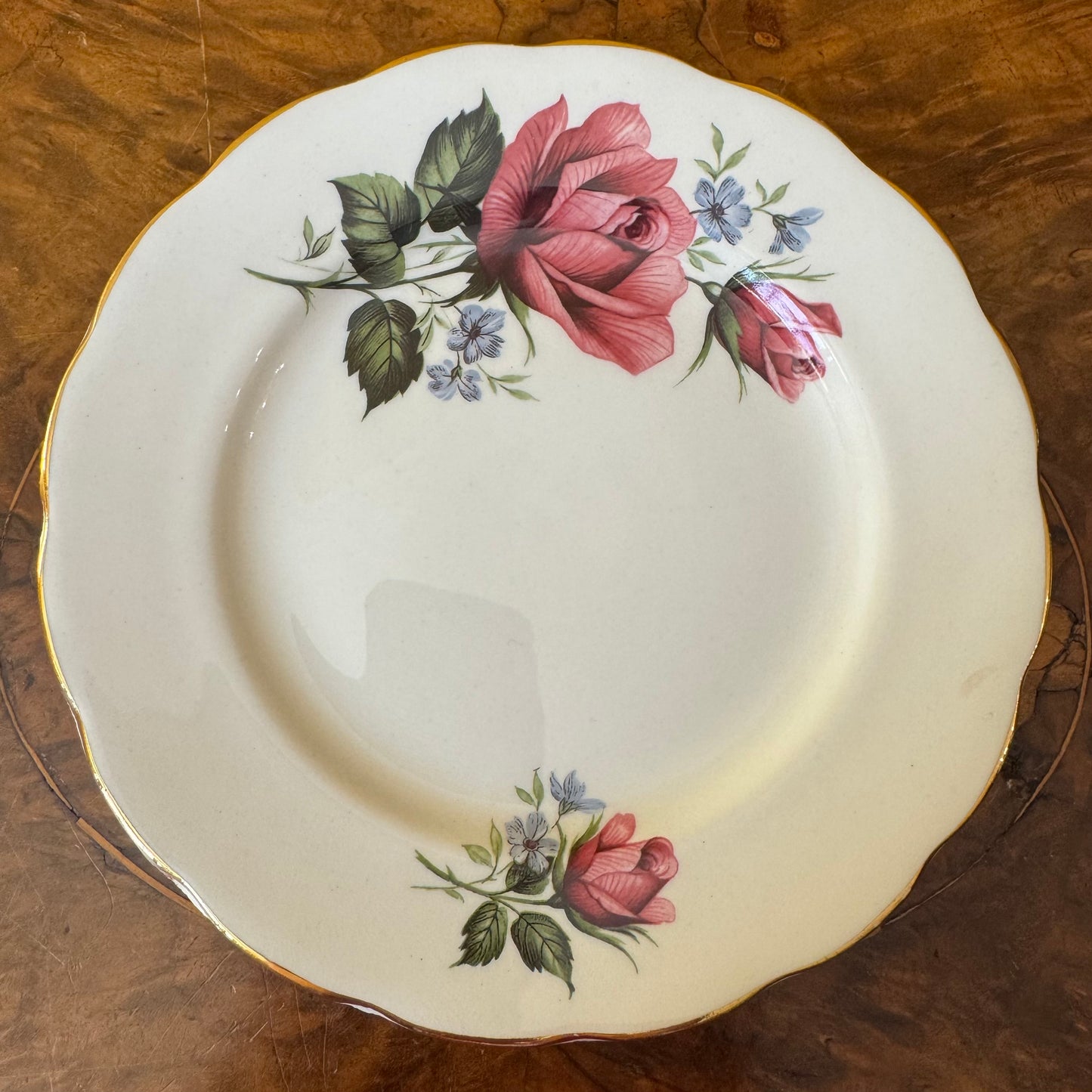 Royal Vale Pink Rose Saucer Side Plate 