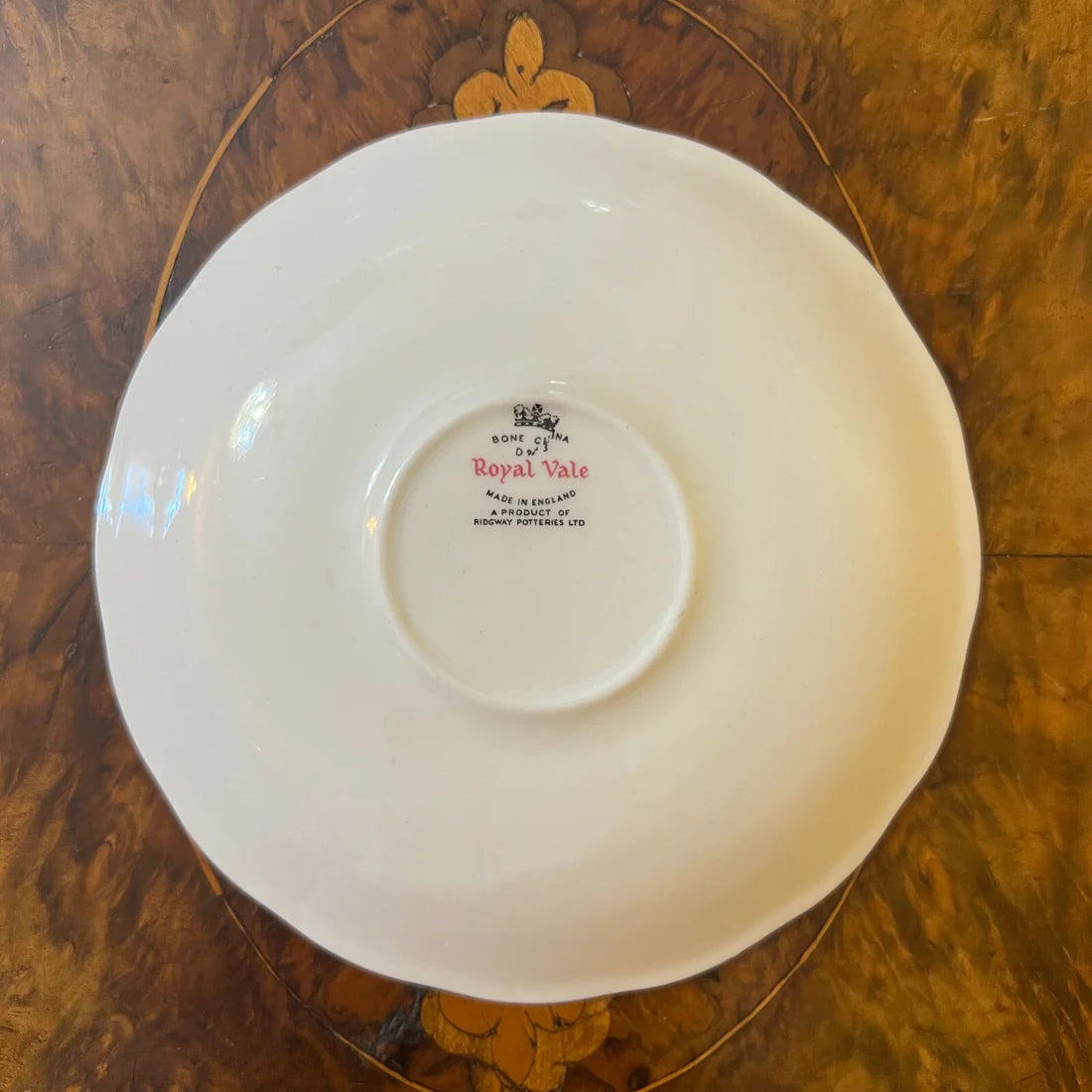 Vintage Royal Vale Rose Tea Cup Trio Set