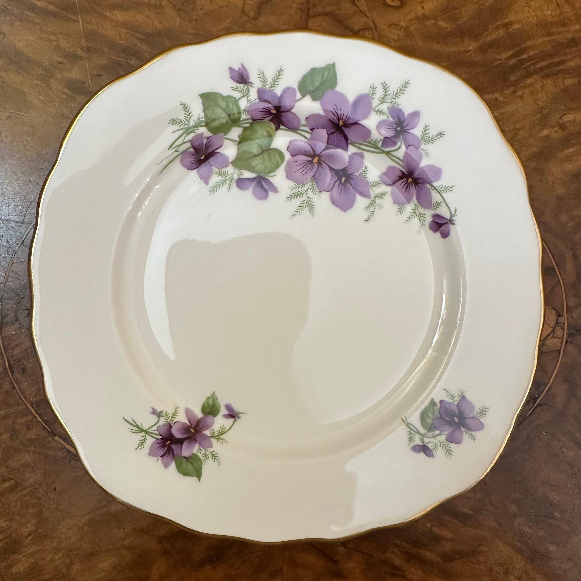 Royal Vale Violets Print Side Plate