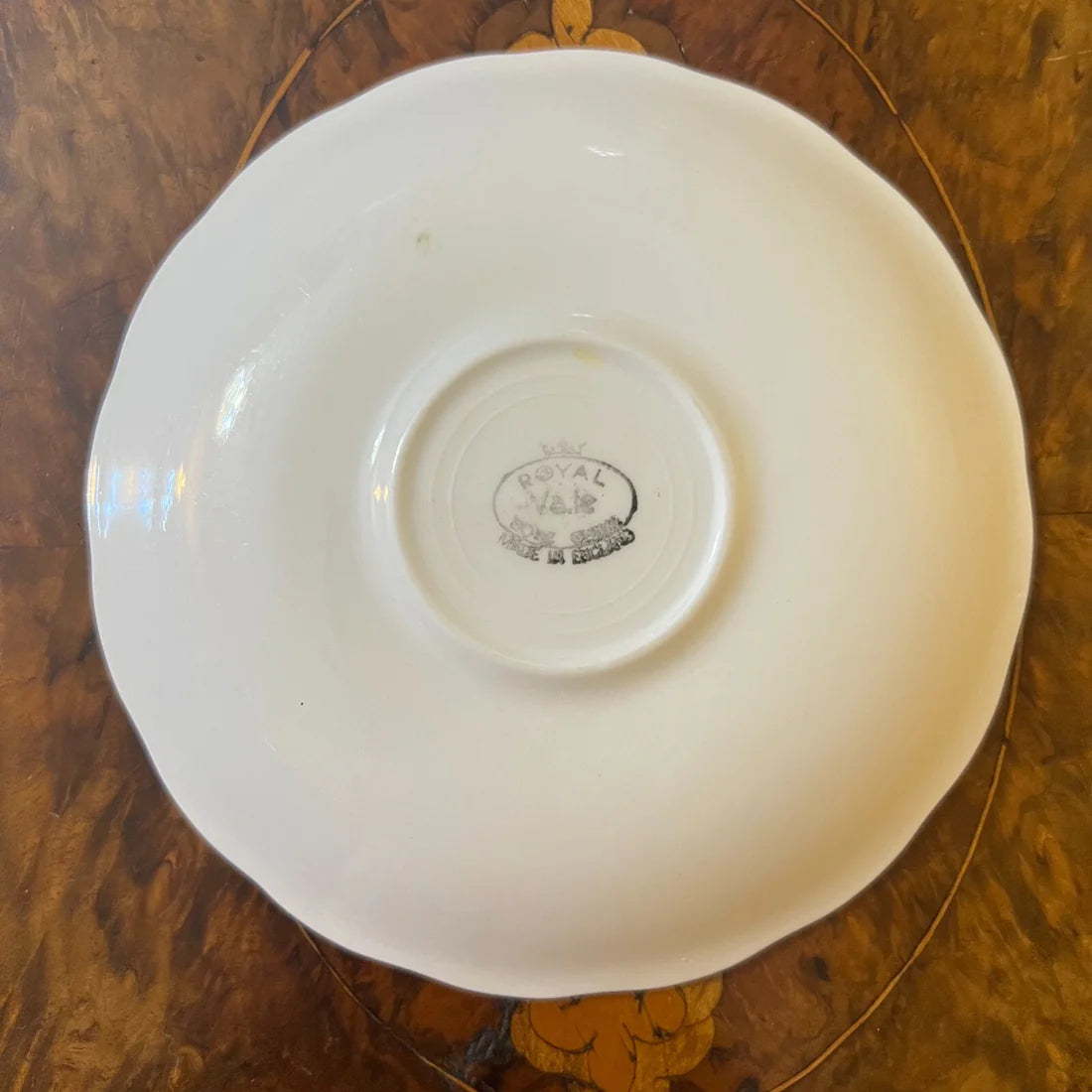 Vintage Royal Vale Yellow Gold Tea Cup Trio Set