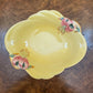 Royal Winton Pink Lily's Yellow Pedestal Dish