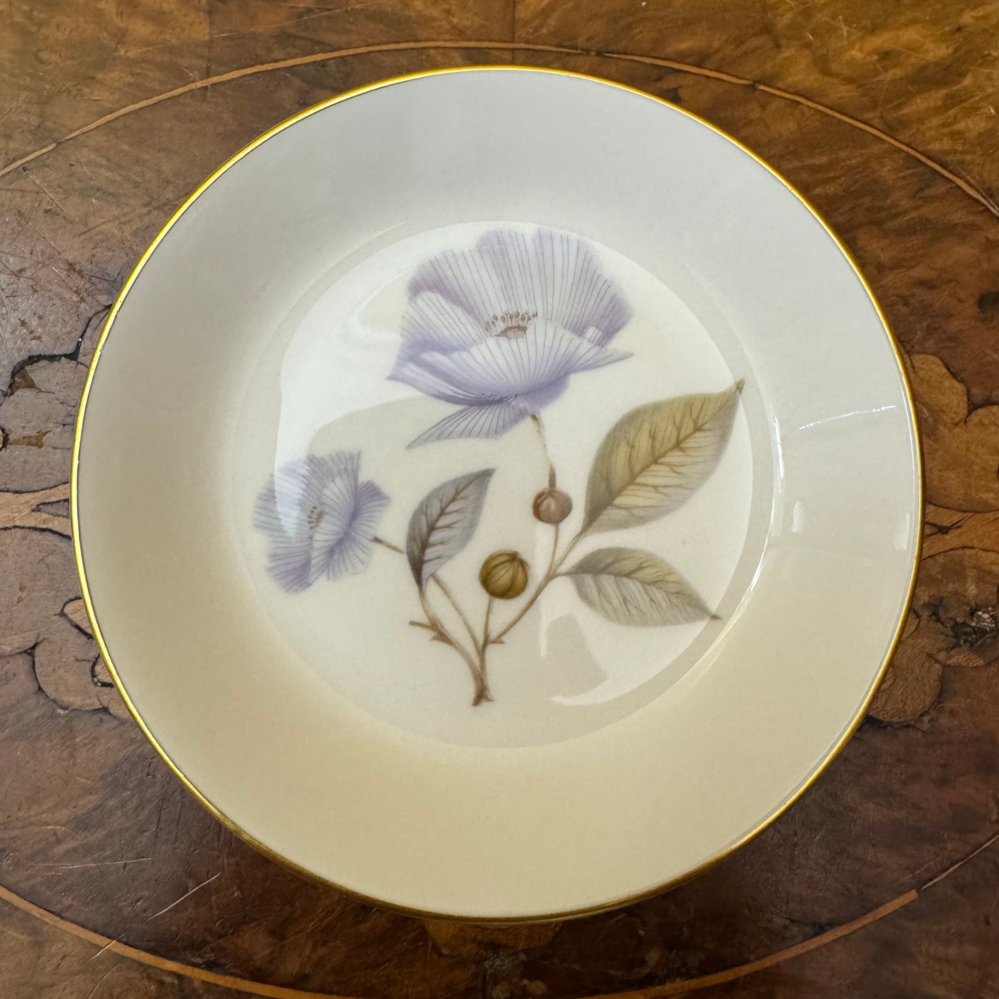 Royal Worcester Blue Poppy Small Dish 