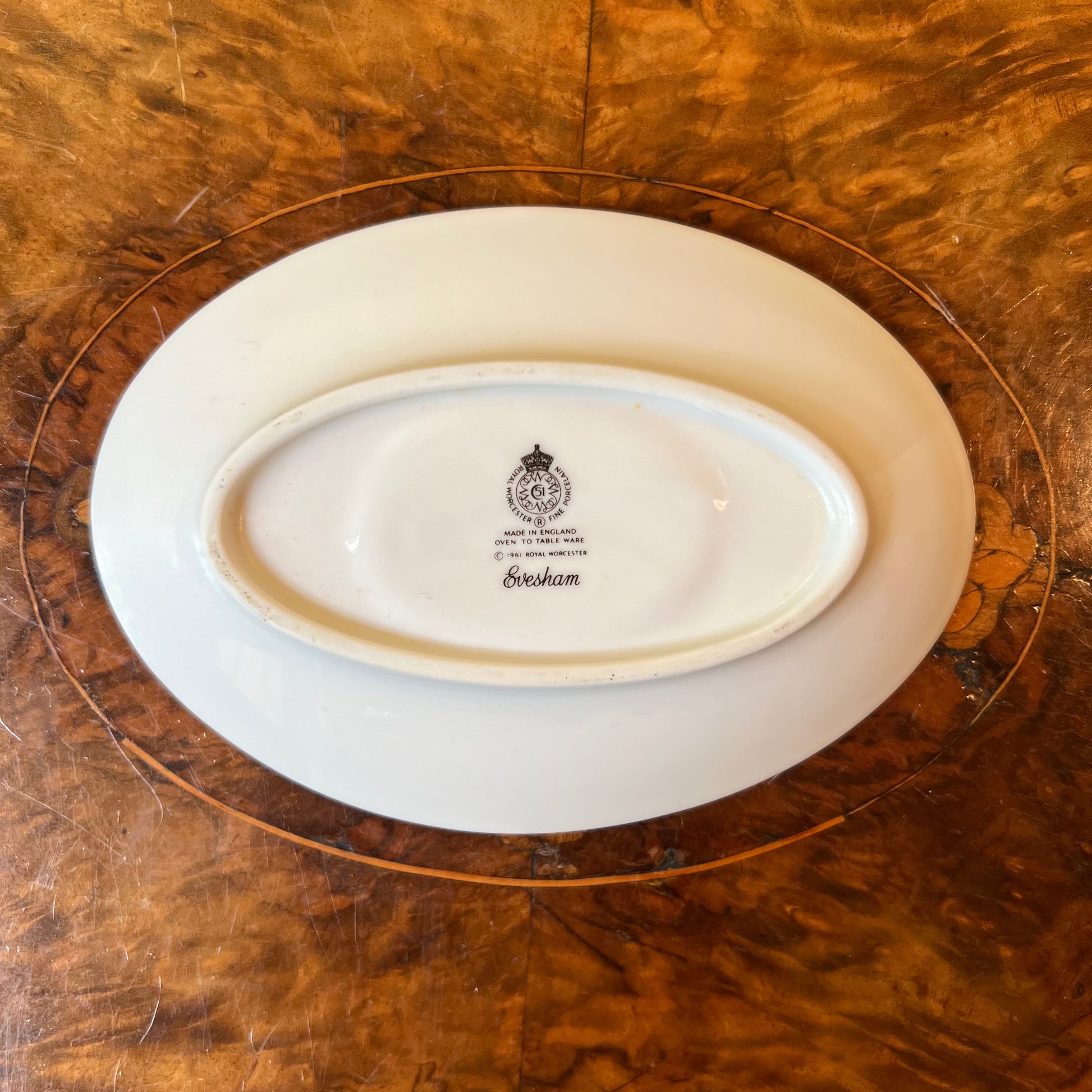 Royal Worcester Evesham Fruits Gravy Saucer