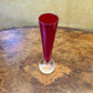 Ruby Glass Bubble Vase