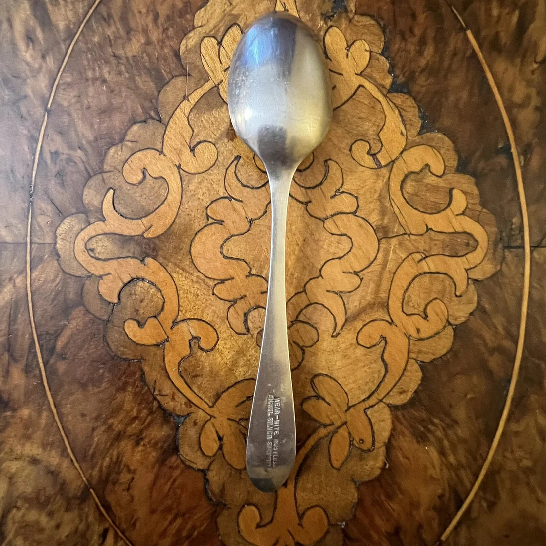 Vintage Sheffield Wear Wite Rustless Nickel Silver Tea Spoon